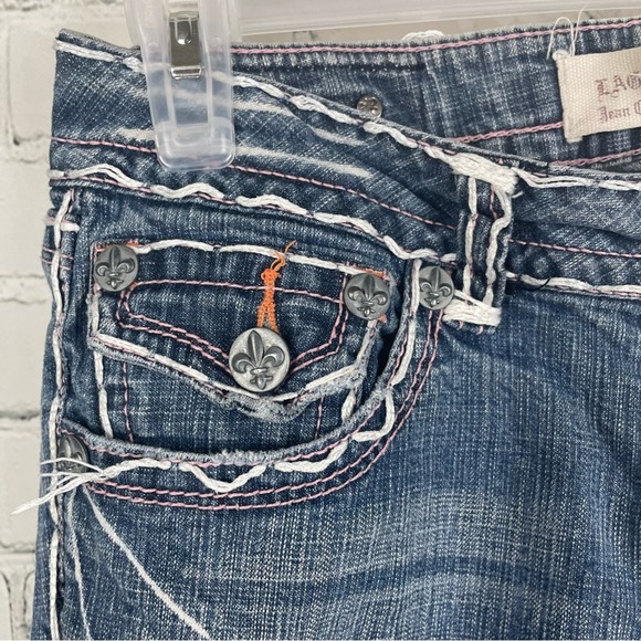 LAGUNA BEACH JEAN CO. Fleur de Lis Details Wide Stitch Detail size 27 - Picture 5 of 10